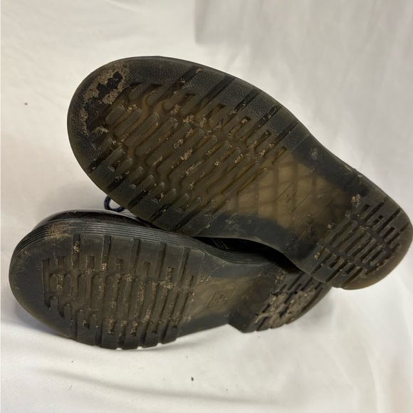 Dr Martens 1460 Sparkle Iridescent Rainbow Black Patent Leather Boots Side Zip - Picture 7 of 12